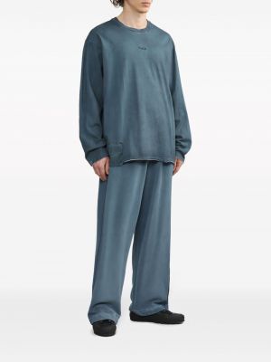 Pantalon en coton large Izzue bleu