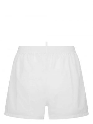 Shorts à imprimé Dsquared2 blanc