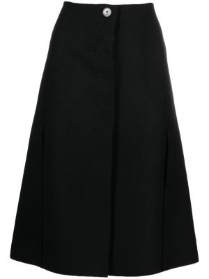 Midi sukňa Lanvin čierna