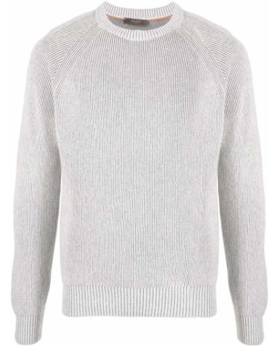 Кашмирен пуловер Moorer сиво