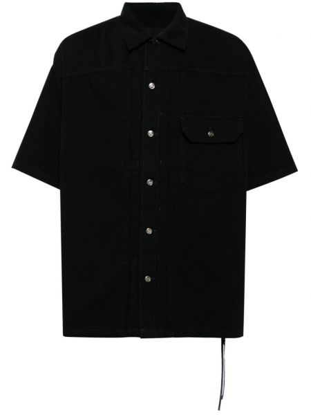 Kokvilnas krekls ar apdruku Mastermind Japan melns