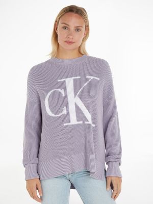 Jersey de tela jersey Calvin Klein Jeans violeta