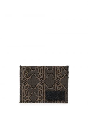 Peňaženka s potlačou Roberto Cavalli hnedá