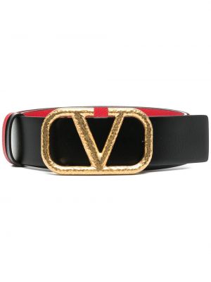 Cinturón con hebilla Valentino Garavani negro