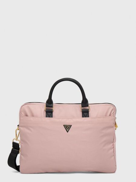 Чанта за лаптоп Guess розово