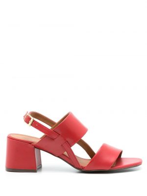 Kožené sandále Sarah Chofakian červená