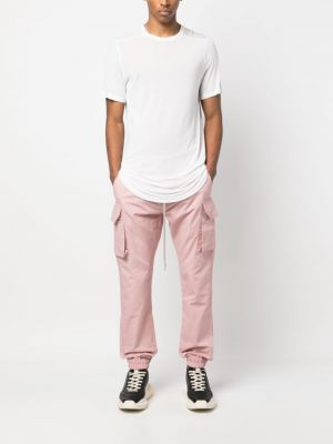Bavlněné cargo kalhoty Rick Owens Drkshdw růžové