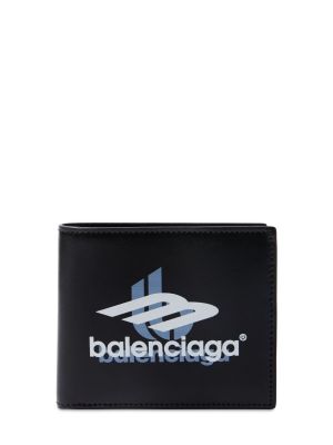 Δερμάτινος πορτοφόλι Balenciaga μαύρο