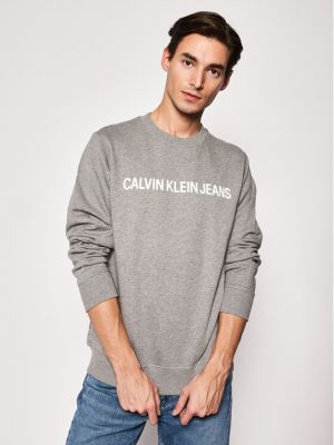 Džemperis Calvin Klein Jeans pilka