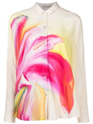 Košulja s cvjetnim printom s printom Lenny Niemeyer bijela