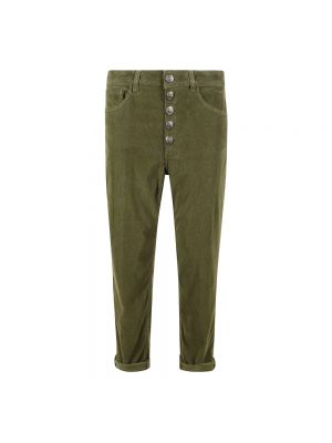 Spodnie relaxed fit Dondup zielone