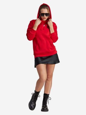 Bluza z kapturem Adidas Originals czerwona