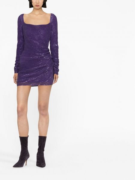 Maksi suknelė su blizgučiais Gauge81 violetinė