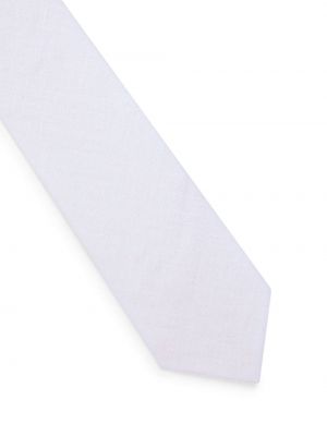 Lněná kravata Dolce & Gabbana bílá
