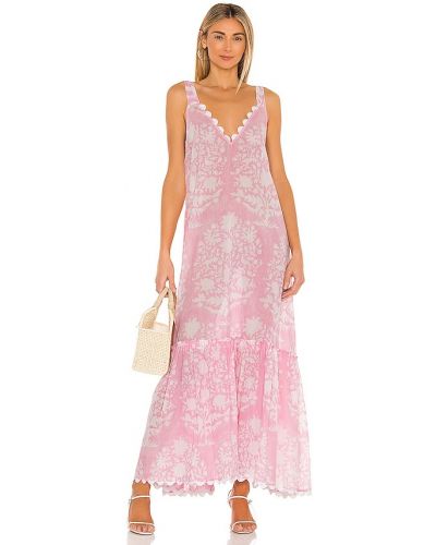 Růžové maxi šaty Juliet Dunn