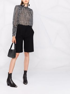 Blusa con estampado con estampado abstracto Ba&sh negro