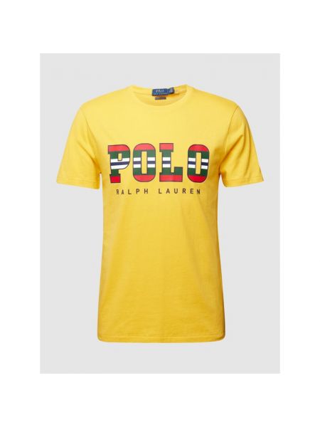T-shirt o kroju custom fit z nadrukiem z logo Polo Ralph Lauren