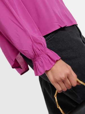 Bluză de catifea Velvet roz