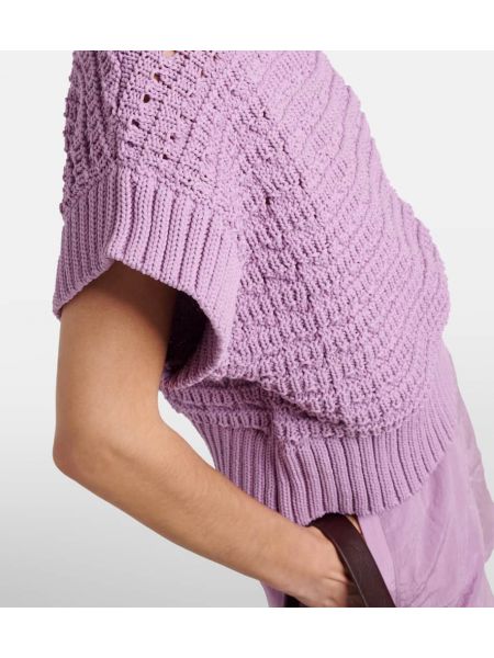 Pletený svetr Varley fialový