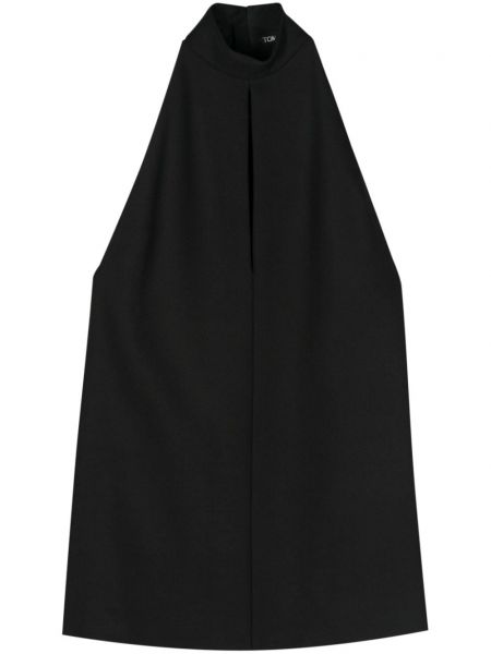 Mini haljina od krep Tom Ford crna