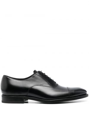 Nėriniuotos iš natūralios odos oksfordo batai su raišteliais Henderson Baracco juoda