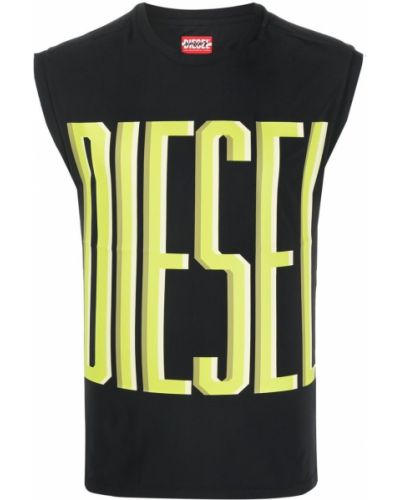 Ärmlös t-shirt Diesel svart