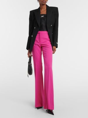 Pantaloni de lână Versace roz
