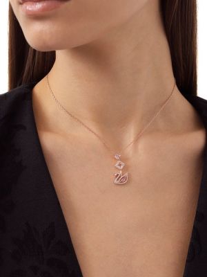 Ожерелье Swarovski розовое