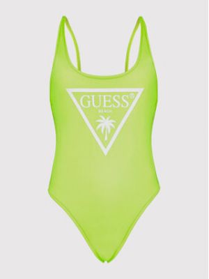 Jednodílné plavky Guess zelené