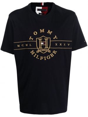 Brodert t-skjorte Tommy Hilfiger blå