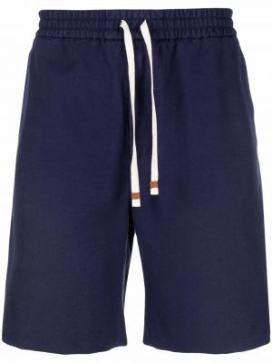 Shorts de sport à imprimé Gucci bleu