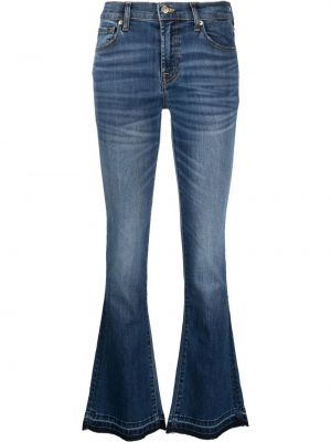 Smal flare jeans 7 For All Mankind blå