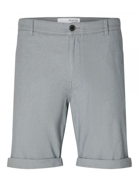Chinos nohavice Selected Homme modrá