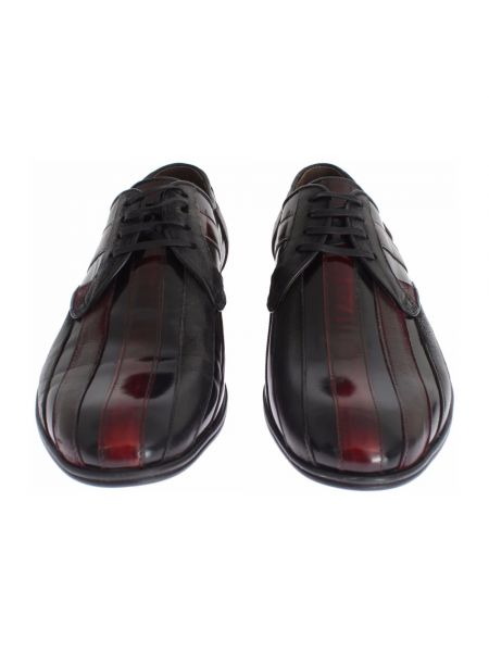 Zapatos derby de cuero a rayas Dolce & Gabbana