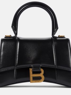 Кожаная сумка через плечо Balenciaga черная