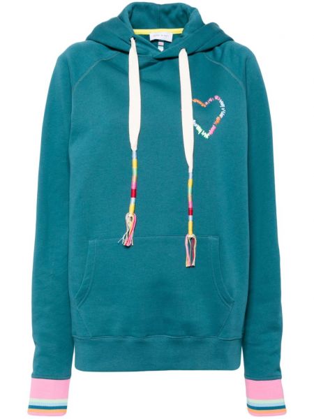 Sydämen kuvio brodeerattu huppari Mira Mikati vihreä