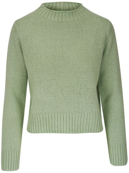 Pletený hedvábný svetr Vince zelený