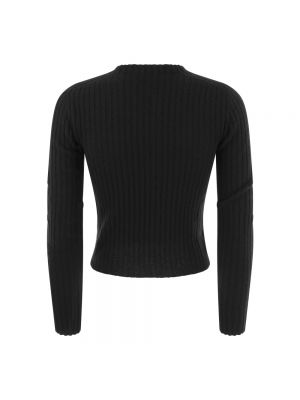 Jersey de cachemir a rayas de tela jersey Vanisé negro