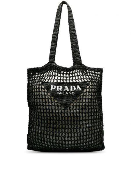 Шопинг чанта бродирани Prada Pre-owned