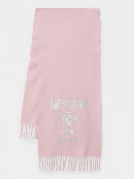 Шарф Moschino розовый