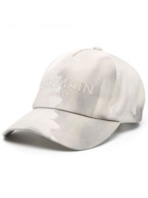 Brodert cap Balmain grå