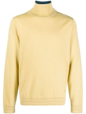 Vlnený sveter z merina Ps Paul Smith žltá
