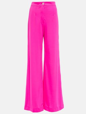 Pantaloni cu talie înaltă din jerseu cu croială lejeră Dolce&gabbana roz