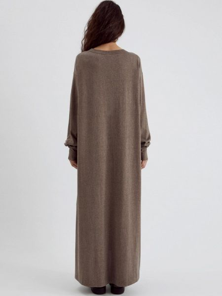 Платье Unique Fabric коричневое