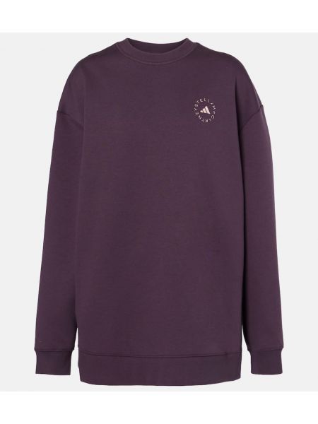 Pamuklu polar sweatshirt Adidas By Stella Mccartney mor