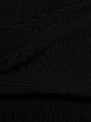 Viszkóz testhezálló mini ruha Victoria Beckham fekete