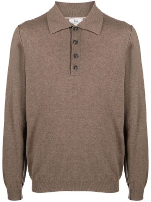 Vilnonis polo marškinėliai Woolrich ruda