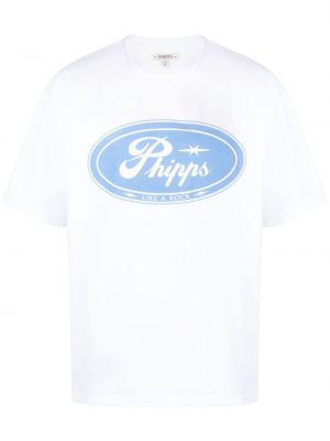 Tricou din bumbac Phipps alb