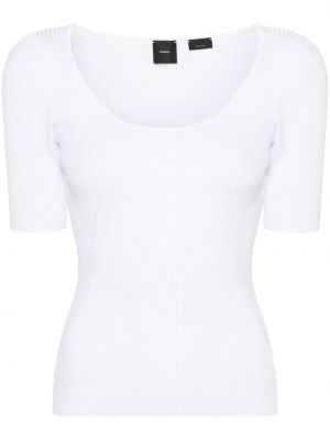 Тениска бродирана Pinko бяло