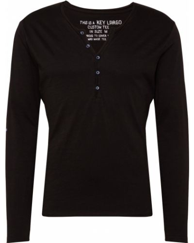 Μακρυμάνικη μπλούζα Key Largo μαύρο